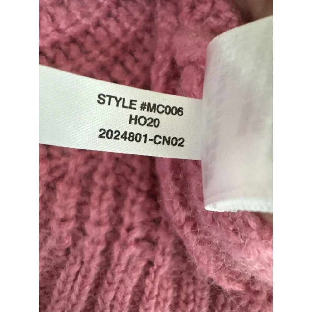 Madewell Women's XS Chunky Crew Alpaca Blend Pullover Sweater Pink EUC - Picture 11 of 12